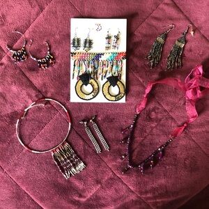 Estate Sale! Collection of Vintage Beaded Jewelry w/ Earrings & Necklaces